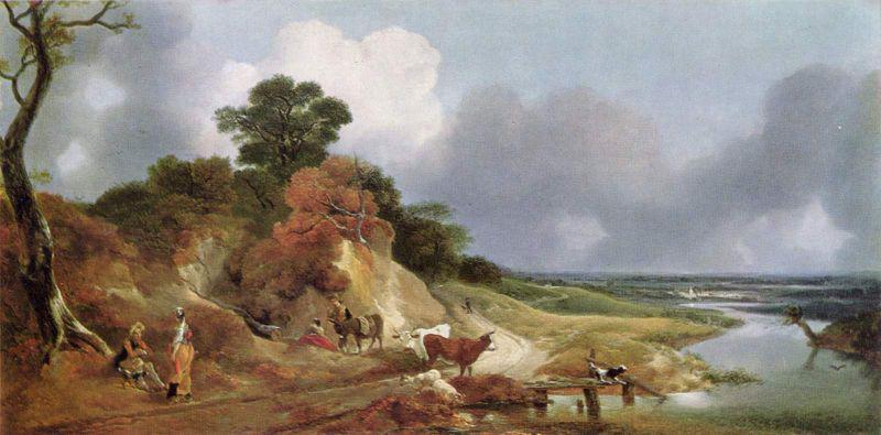 Thomas Gainsborough Landschaft mit dem Dorfe Cornard oil painting picture